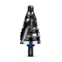 ЗУБР BLACK FORCE 9-36мм, 10 ступеней, винтовая проточка, сверло ступенчатое, ПРОФЕССИОНАЛ / 29671-9-36-10